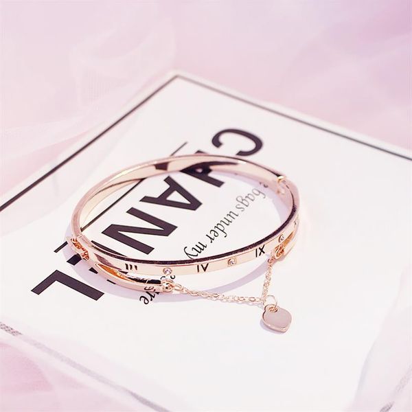 whole- rose gold stainless steel bracelets bangles female heart forever love brand charm bracelet for women famous jewelry234q, Golden;silver
whole- rose gold stainless steel bracelets bangles female heart forever love brand charm bracelet for women famous jewelry234q, Golden;silver