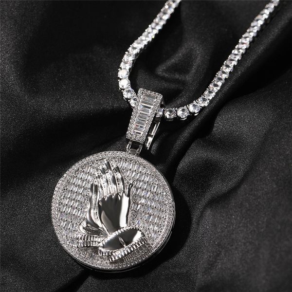 iced out full zircon cz praying hands pendant necklace with 24inch rope chain gold silver plated mens women hip hop jewelry gift
iced out full zircon cz praying hands pendant necklace with 24inch rope chain gold silver plated mens women hip hop jewelry gift