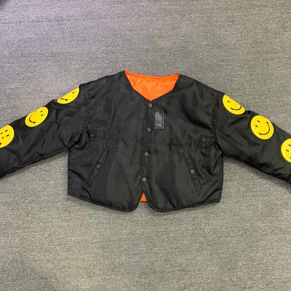 men's jackets kapital men women kanye's smiley face logo army green leather high street coat t221206, Black;brown
men's jackets kapital men women kanye's smiley face logo army green leather high street coat t221206, Black;brown