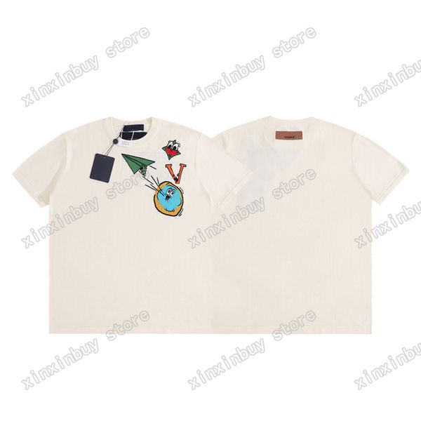 xinxinbuy men designer tee t shirt paris paper plane letters knitted short sleeve cotton women white black xs-2xl, Black;brown
xinxinbuy men designer tee t shirt paris paper plane letters knitted short sleeve cotton women white black xs-2xl, Black;brown