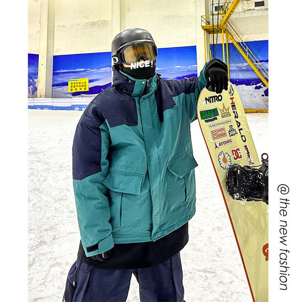 men's down parkas men ski jacket winter warm windproof waterproof outdoor sports snowboarding mountain snow coats raincoats 221207, Black
men's down parkas men ski jacket winter warm windproof waterproof outdoor sports snowboarding mountain snow coats raincoats 221207, Black
