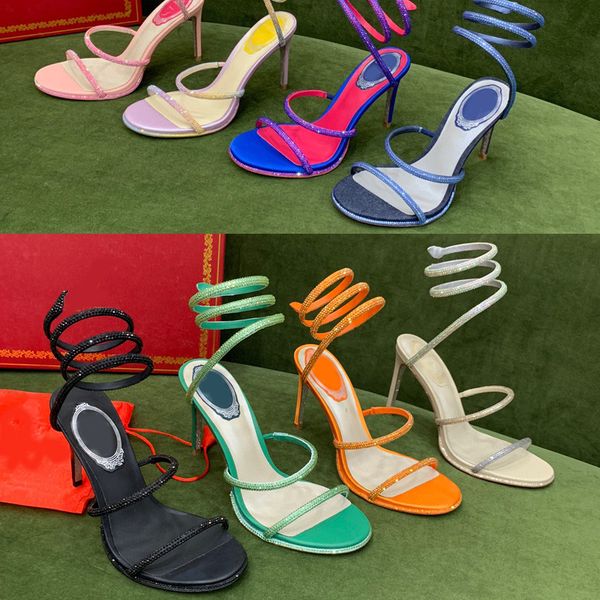 narrow band sandals for womens luxury designer crystal ankle strap winding 9.5cm high heels dress shoes fashionable stiletto heel sandal 35-, Black
narrow band sandals for womens luxury designer crystal ankle strap winding 9.5cm high heels dress shoes fashionable stiletto heel sandal 35-, Black