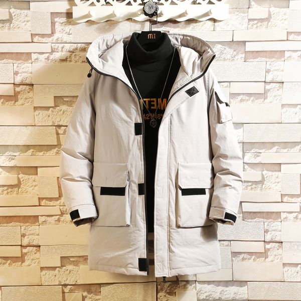 men's down parkas men streetwear hip hop bomber jacket winter parka solid thick warm coat long hooded windproof 221207, Black
men's down parkas men streetwear hip hop bomber jacket winter parka solid thick warm coat long hooded windproof 221207, Black
