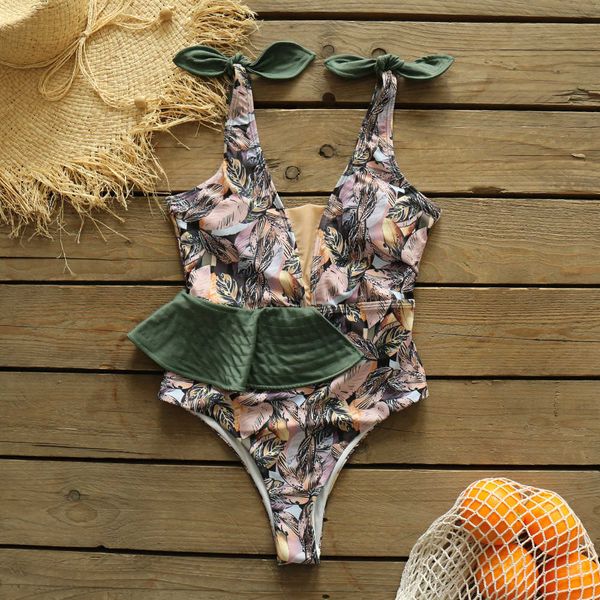 swim wear 2022 new ruffle print floral one piece swimsuit backless strappy swimwear women solid deepv beachwear bathing suit monokini t22120
swim wear 2022 new ruffle print floral one piece swimsuit backless strappy swimwear women solid deepv beachwear bathing suit monokini t22120