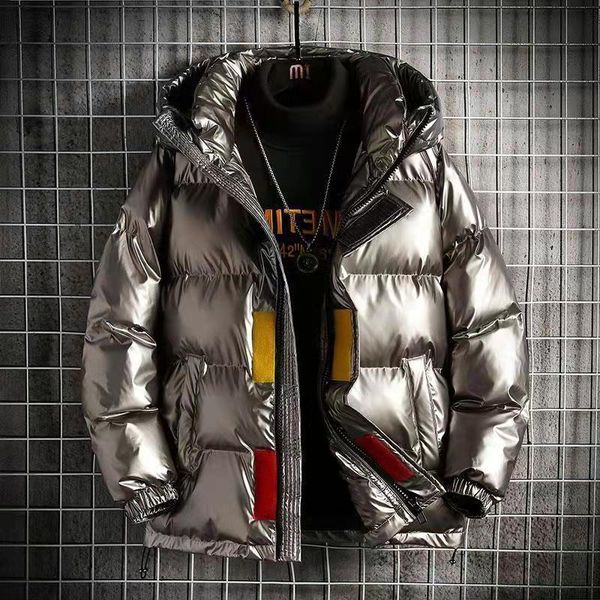 men's down parkas clothing thicken hooded winter jacket coat casual silver warm plus size large 221207, Black
men's down parkas clothing thicken hooded winter jacket coat casual silver warm plus size large 221207, Black