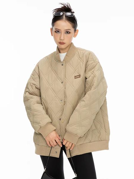 women's down parkas korean loose fashion all match oversize streetwear cotton coat thickened baseball uniform jacket women winter 22120, Black
women's down parkas korean loose fashion all match oversize streetwear cotton coat thickened baseball uniform jacket women winter 22120, Black
