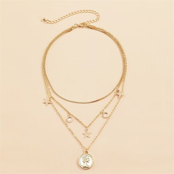 mushroom tree pendant necklace bracelet multi-layer retro geometric figures like the round combination of stars and moon diamond, Silver
mushroom tree pendant necklace bracelet multi-layer retro geometric figures like the round combination of stars and moon diamond, Silver