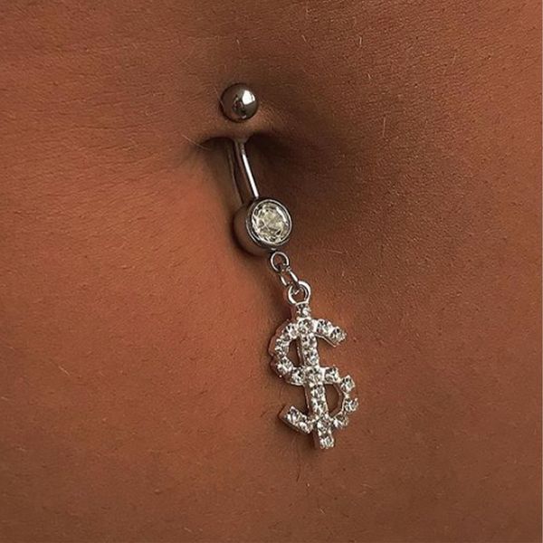 navel bell button rings rave crystal dollar belly nail anti allergy goth bijoux femme piercing ring body indian jewelry for women 221208, Silver
navel bell button rings rave crystal dollar belly nail anti allergy goth bijoux femme piercing ring body indian jewelry for women 221208, Silver
