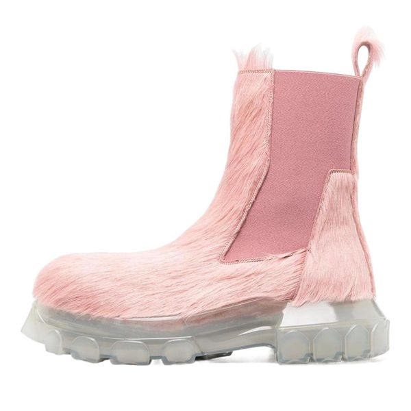 genuine leather horsehair 2022 autumn and winter boots new transparent thick bottom fur boot for women, Black
genuine leather horsehair 2022 autumn and winter boots new transparent thick bottom fur boot for women, Black