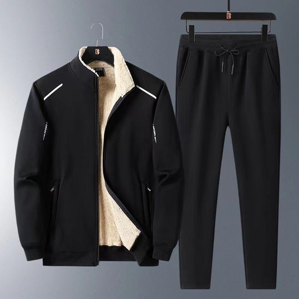 men's tracksuits autumn winter thick warm lamb wool tracksuit men running two piece sets jacket trousers casual sweat sportswear joggin, Gray
men's tracksuits autumn winter thick warm lamb wool tracksuit men running two piece sets jacket trousers casual sweat sportswear joggin, Gray