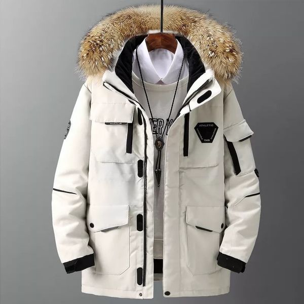 men's down parkas men's down jackets big real fur collar warm parka 30 degrees men casual 90 white duck down coats winter snow ove, Black
men's down parkas men's down jackets big real fur collar warm parka 30 degrees men casual 90 white duck down coats winter snow ove, Black