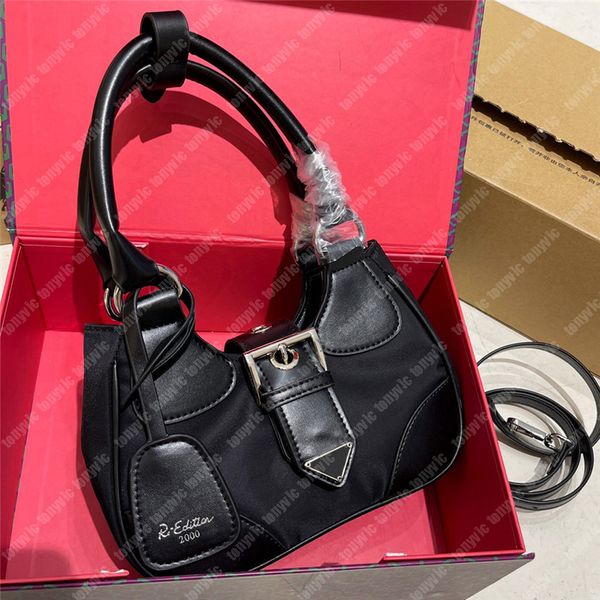 designer nylon shoulder bag for woman luxury handbags moon hobo shoulder bags black silver buckle p mini handbags purses
designer nylon shoulder bag for woman luxury handbags moon hobo shoulder bags black silver buckle p mini handbags purses