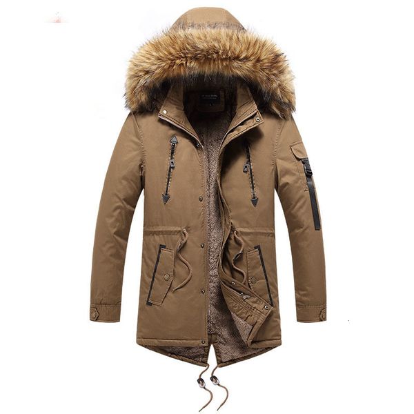 men's down parkas hooded parka jackets winter thicken fleece windbreaker coats solid color male fur collar outdoor cotton overcoat 2212, Black
men's down parkas hooded parka jackets winter thicken fleece windbreaker coats solid color male fur collar outdoor cotton overcoat 2212, Black