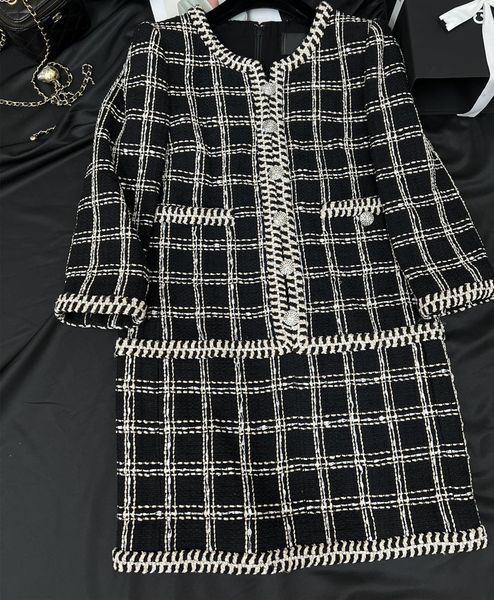 chan women's brand dress ootd women new dresses dinner dress autumn winter ladies classic designer fashion spring grade tweed skirt chr, White;black
chan women's brand dress ootd women new dresses dinner dress autumn winter ladies classic designer fashion spring grade tweed skirt chr, White;black