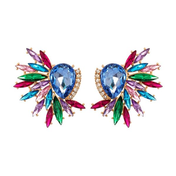 wings green rhinestone earring for women crystal dangle earrings statement party jewelry gift, Silver
wings green rhinestone earring for women crystal dangle earrings statement party jewelry gift, Silver