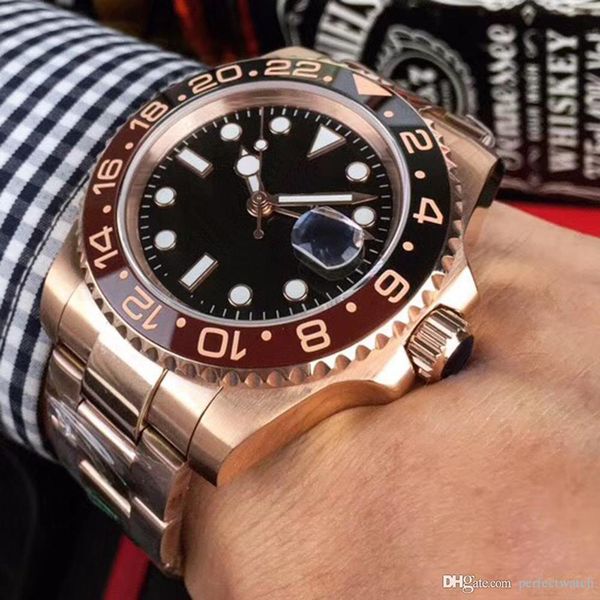 mens watch new rose gold listed v3 version automatic movement ceramic rotating bezel sapphire glass steel strap wristwatch 111, Slivery;brown
mens watch new rose gold listed v3 version automatic movement ceramic rotating bezel sapphire glass steel strap wristwatch 111, Slivery;brown
