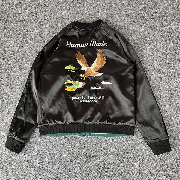 men's jackets human made eagle embroidery double sided wear men women 1 1 cotton human made ducks baseball t221206, Black;brown
men's jackets human made eagle embroidery double sided wear men women 1 1 cotton human made ducks baseball t221206, Black;brown