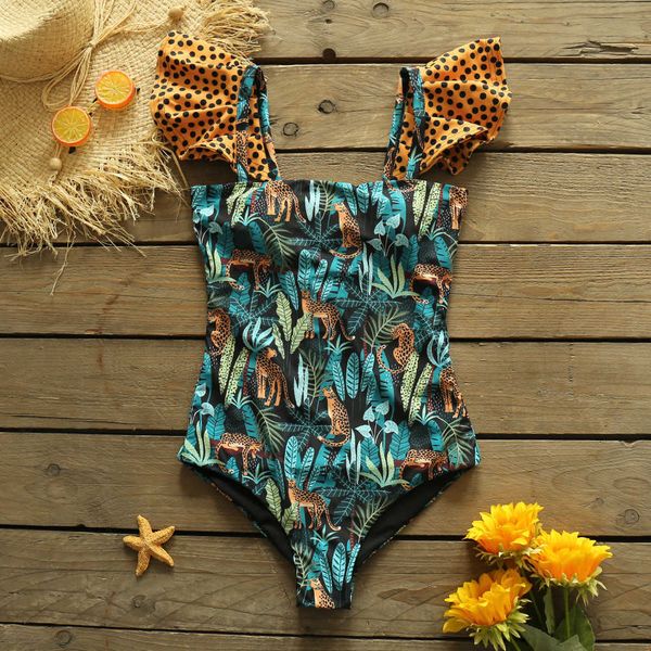 swim wear 2022 new ruffle leopard print floral backless one piece swimsuit swimwear women bathing suits beachwear summer monokini t221208
swim wear 2022 new ruffle leopard print floral backless one piece swimsuit swimwear women bathing suits beachwear summer monokini t221208