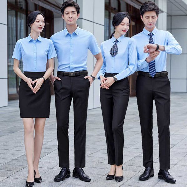 work clothes and women's long short sleeve slim fit korean real tate sal busin leisure men's white shirt set embroidery
work clothes and women's long short sleeve slim fit korean real tate sal busin leisure men's white shirt set embroidery