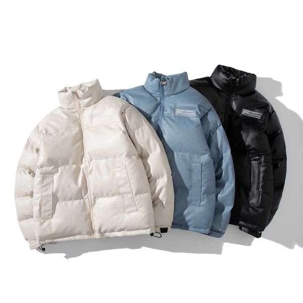 men's jackets winter faux leather coats thicken solid color mens parkas oversized warm leather jacket fashion male loose cotton padded, Black;brown
men's jackets winter faux leather coats thicken solid color mens parkas oversized warm leather jacket fashion male loose cotton padded, Black;brown