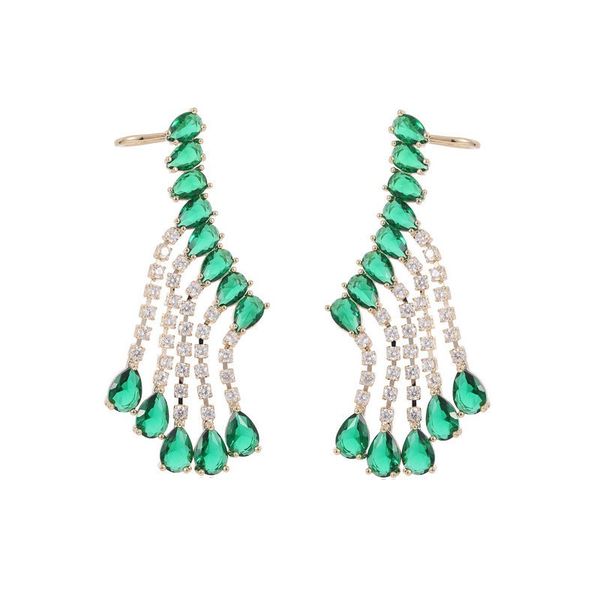 luxury green diamond tassel stud earrings clip female gold plated ear jewls wholesale price fashion jewelry french style water drop earrings, Golden;silver
luxury green diamond tassel stud earrings clip female gold plated ear jewls wholesale price fashion jewelry french style water drop earrings, Golden;silver