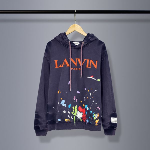 lanvin fashion brand mens washed navy blue hoodie couples high street letter print sweatshirts loose pullover sweater size s-xl, Black
lanvin fashion brand mens washed navy blue hoodie couples high street letter print sweatshirts loose pullover sweater size s-xl, Black