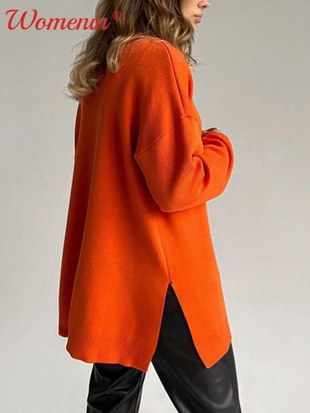 women's sweaters knitted split turtleneck sweater oversized casual ladies pullover jumpers winter long sleeve female 221207, White;black
women's sweaters knitted split turtleneck sweater oversized casual ladies pullover jumpers winter long sleeve female 221207, White;black