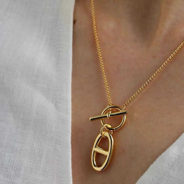 herma jewelry designer necklace pig nose necklace women's colorful in summer versatile simple ins hop titanium steel letter pendant nec, Silver
herma jewelry designer necklace pig nose necklace women's colorful in summer versatile simple ins hop titanium steel letter pendant nec, Silver