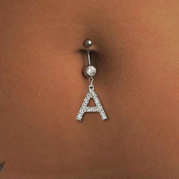navel bell button rings rave a z initial letter belly nail bar barbell drop dangle piercing women men body jewelry for 221208, Silver
navel bell button rings rave a z initial letter belly nail bar barbell drop dangle piercing women men body jewelry for 221208, Silver