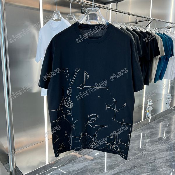 xinxinbuy men designer tee t shirt paris music line letters print short sleeve cotton women white black s-2xl, Black;brown
xinxinbuy men designer tee t shirt paris music line letters print short sleeve cotton women white black s-2xl, Black;brown