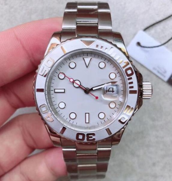 st904 men's automatic mechanical watch white dial 40mm luxury designer brand yacht ceramic silver steel master sapphire glass gift wris, Slivery;brown
st904 men's automatic mechanical watch white dial 40mm luxury designer brand yacht ceramic silver steel master sapphire glass gift wris, Slivery;brown