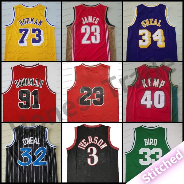 retro james basketball jersey dennis bird rodman 34 shaq 32 iverson 40 shawn kemp throwback red white black mens jerseys stitched, Black;red
retro james basketball jersey dennis bird rodman 34 shaq 32 iverson 40 shawn kemp throwback red white black mens jerseys stitched, Black;red