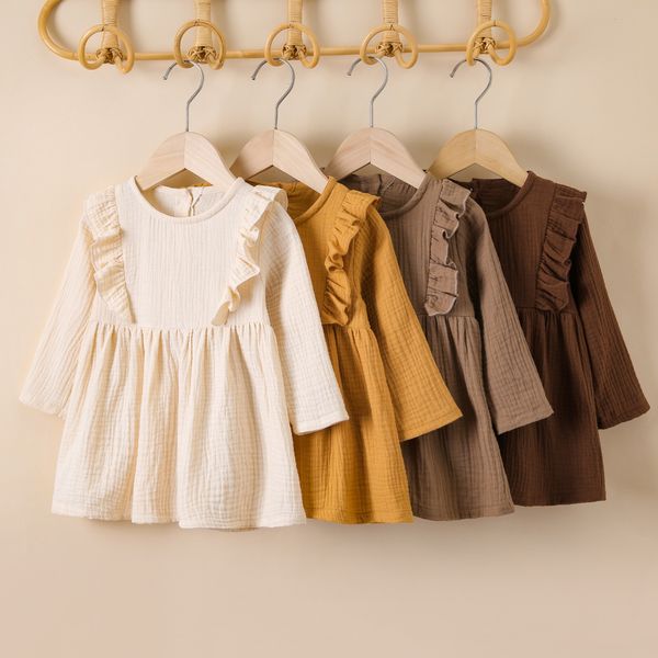 girls dresses 15y fashion children kids baby autumn party ruffles long sleeve solid cotton linen casual aline clothes 221208, Red;yellow
girls dresses 15y fashion children kids baby autumn party ruffles long sleeve solid cotton linen casual aline clothes 221208, Red;yellow