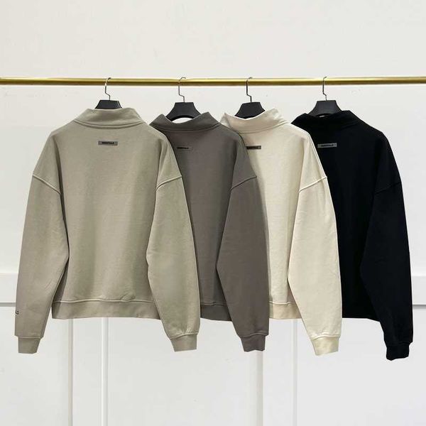 new men essentials half zip stand collar sweatshirt silica gel print hoodie loose hip hp streetwear pullover, Black
new men essentials half zip stand collar sweatshirt silica gel print hoodie loose hip hp streetwear pullover, Black
