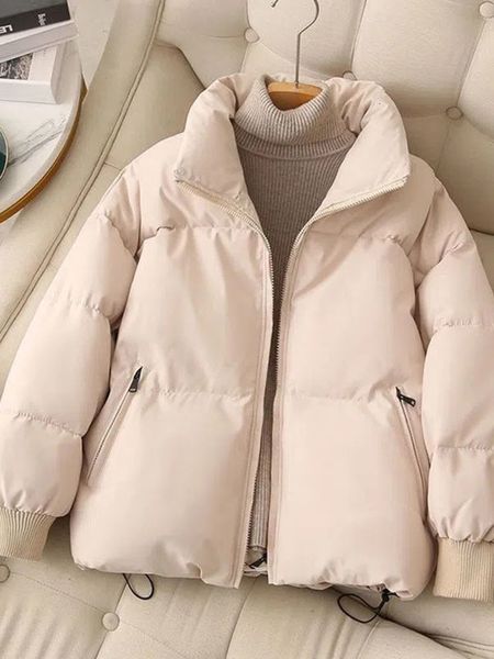 women s down parkas jmprs loose korean women fashion winter warm thick zipper puffer jacket casual cotton padded female coats 221208, Black
women s down parkas jmprs loose korean women fashion winter warm thick zipper puffer jacket casual cotton padded female coats 221208, Black