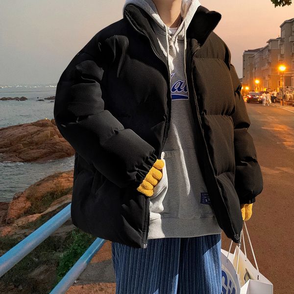 mens down parkas streetwear harajuku warm winter coat solid color casual parka stand collar fashion oversize womens jacket 221207, Black
mens down parkas streetwear harajuku warm winter coat solid color casual parka stand collar fashion oversize womens jacket 221207, Black