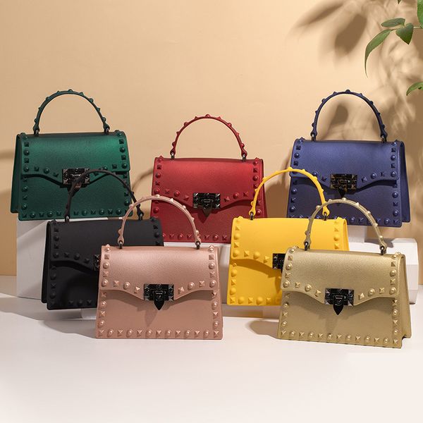 evening bags women pvc handbags fashion ladies shoulder bag luxury designer crossbody for small rivet messenger 221208
evening bags women pvc handbags fashion ladies shoulder bag luxury designer crossbody for small rivet messenger 221208