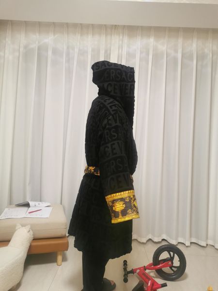 men women home bath robe ins letter jacquard sleepwear black soft touch casual robes l nightgown
men women home bath robe ins letter jacquard sleepwear black soft touch casual robes l nightgown