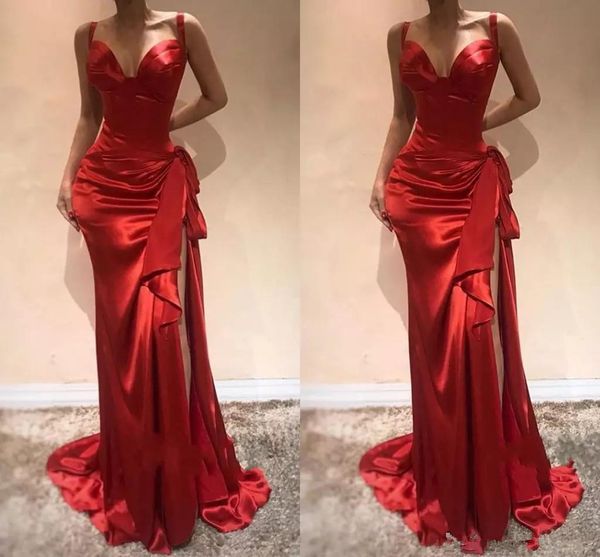 2023 vintage evening dresses wear red spaghetti straps mermaid side split satin bow women dubai formal party prom dress, Black;red
2023 vintage evening dresses wear red spaghetti straps mermaid side split satin bow women dubai formal party prom dress, Black;red
