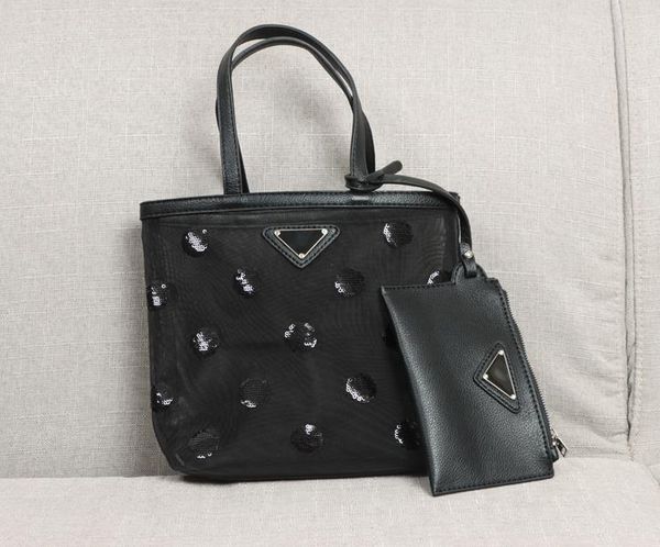 21cm black mesh small tote bag for women trend imitation sequins shoulder handbag sacs female 2 set composite lady daily purse
21cm black mesh small tote bag for women trend imitation sequins shoulder handbag sacs female 2 set composite lady daily purse