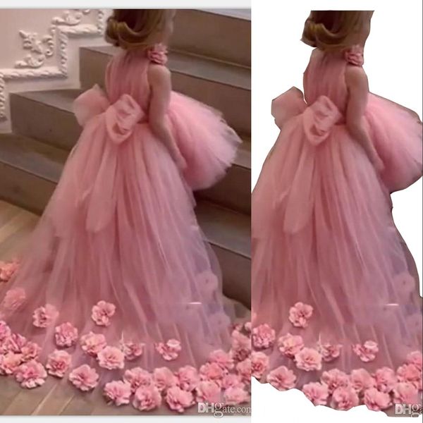 2023 pink flower girl dresses for weddings hi lo high neck hand made flowers tulle sleeveless bow kids baby gowns first communion dresses, White;blue
2023 pink flower girl dresses for weddings hi lo high neck hand made flowers tulle sleeveless bow kids baby gowns first communion dresses, White;blue