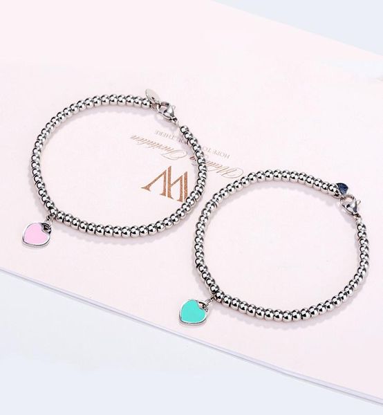 10mm heart bracelet women stainless steel 4mm beaded strands bracelets chain on hand gifts for girlfriend accessories pink red gre8904106, Black
10mm heart bracelet women stainless steel 4mm beaded strands bracelets chain on hand gifts for girlfriend accessories pink red gre8904106, Black