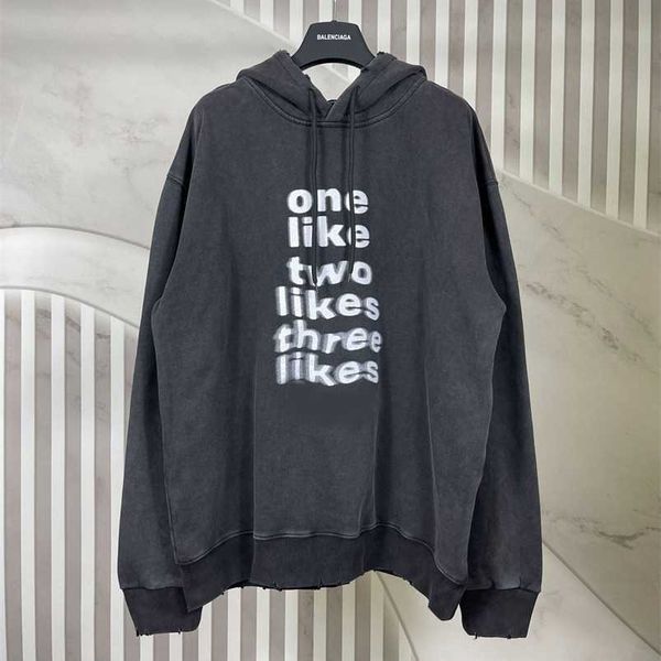 mens balenciga designer hoodies paris 22ss fuzzy letter direct printing hooded long sleeve sweater. relaxed casual men and women lovers fash, Black
mens balenciga designer hoodies paris 22ss fuzzy letter direct printing hooded long sleeve sweater. relaxed casual men and women lovers fash, Black
