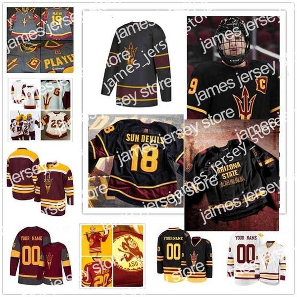 college hockey wears nik1 xflsp college asu custom arizona state sun devils stitched hockey jersey willie knierim ben kraws cole brady ryan, Black
college hockey wears nik1 xflsp college asu custom arizona state sun devils stitched hockey jersey willie knierim ben kraws cole brady ryan, Black