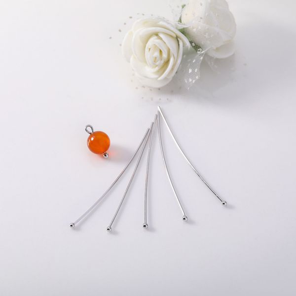 white gold color round head pins for jewelry making diy crafts findings wholesale, Silver
white gold color round head pins for jewelry making diy crafts findings wholesale, Silver
