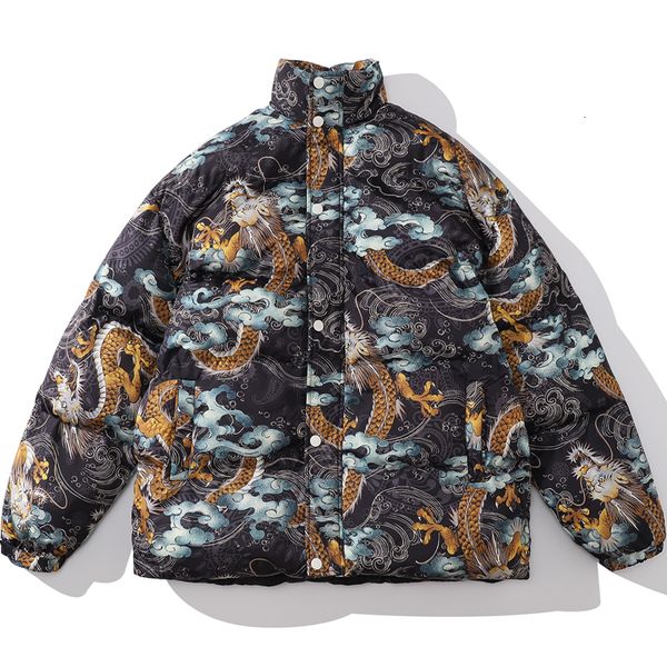 men's down parkas oversize men puffer jacket chinese dragon printed fashion thick warm cotton coat brand clothing streetwear 221208, Black
men's down parkas oversize men puffer jacket chinese dragon printed fashion thick warm cotton coat brand clothing streetwear 221208, Black
