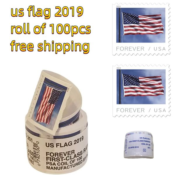 forever stickers u.s. flags us - roll of 100 envelopes letters postcard office mail supplies
forever stickers u.s. flags us - roll of 100 envelopes letters postcard office mail supplies
