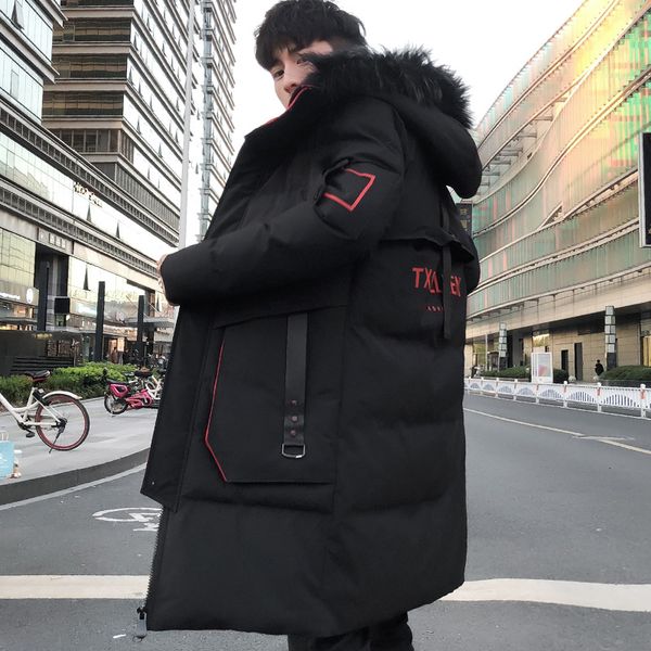 men s down parkas winter jacket long section trend youth handsome camouflage clothes casual cotton coat 221208, Black
men s down parkas winter jacket long section trend youth handsome camouflage clothes casual cotton coat 221208, Black