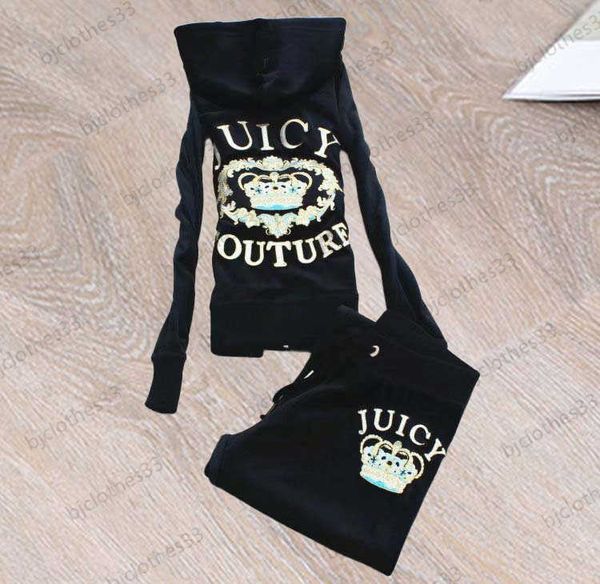 juicy tracksuit designer womens two piece pant letter crown embroidery regular hooded wide-legged casual trousers women clothing 6 colors, White
juicy tracksuit designer womens two piece pant letter crown embroidery regular hooded wide-legged casual trousers women clothing 6 colors, White