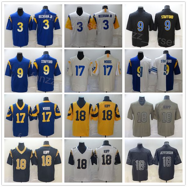 men football 3 odell beckham jr jersey 9 matthew stafford 18 cooper kupp vapor color rush army green salute to service black purple navy blu, Black;red
men football 3 odell beckham jr jersey 9 matthew stafford 18 cooper kupp vapor color rush army green salute to service black purple navy blu, Black;red